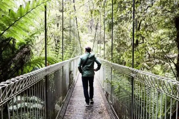 corrigan bridge man on bridge